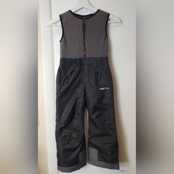 Arctix Kid's Limitless Bib Overalls In Black And Grey Size 5T - Picture 2 of 16